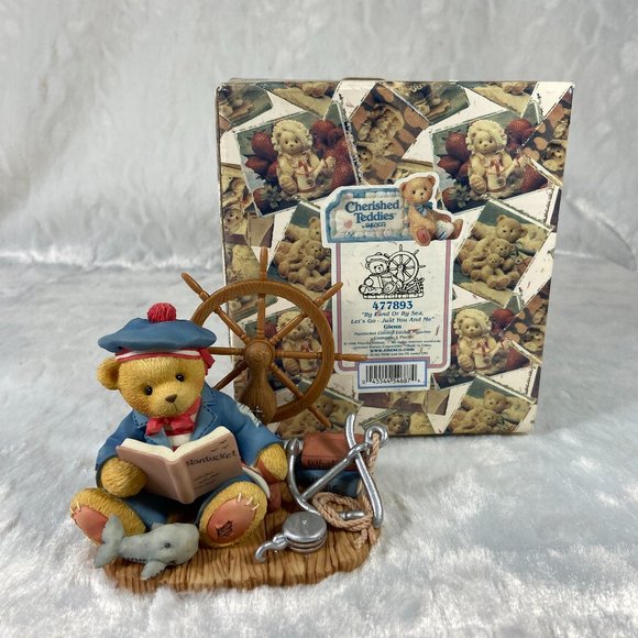 Vintage Cherished Teddies 1998 Glenn By Land or By Sea, Let’s Go - Picture 2 of 6